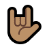 🤟🏽 love-you gesture: medium skin tone display on Windows